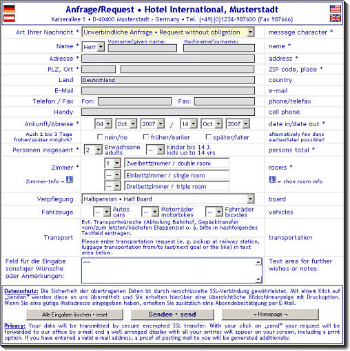 gm-res V2.0 - das Anfrage- und Reservierungsformular für Beherbergungsbetriebe und Urlaubsorte